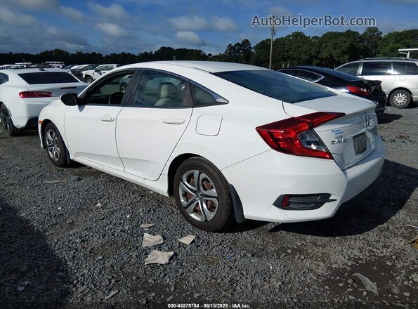 19XFC2F54HE019914 2017 HONDA CIVIC Белый Задняя левая четверть