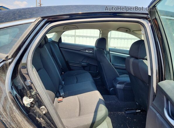 19XFC2F54HE051665 2017 HONDA CIVIC Black Rear seats view