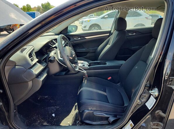 19XFC2F54HE051665 2017 HONDA CIVIC Black Front interior view