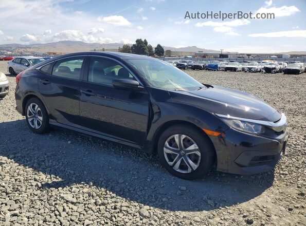 19XFC2F54HE203590 2017 HONDA CIVIC Black Przód prawy