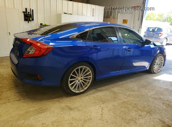 19XFC2F54HE216212 2017 HONDA CIVIC Синий Задняя правая четверть