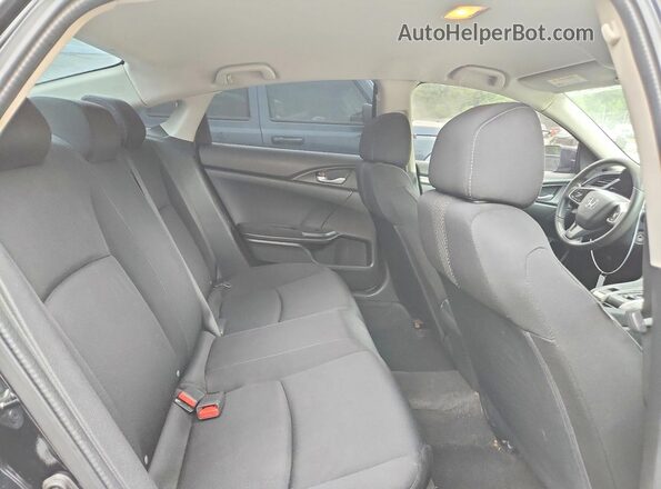 19XFC2F54HE220857 2017 HONDA CIVIC Black Widok tylnych siedzeń