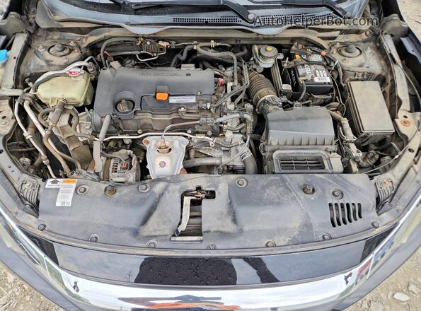 19XFC2F54HE220857 2017 HONDA CIVIC Black Widok wnętrza z tyłu