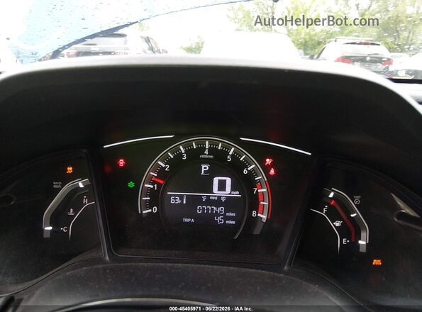 19XFC2F54JE012578 2018 HONDA CIVIC Blue უკანა სავარძლების ხედი