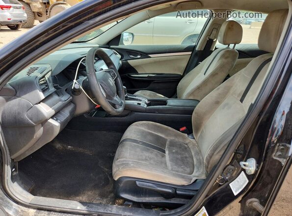 19XFC2F54JE038470 2018 HONDA CIVIC Black წინა სალონის ხედი