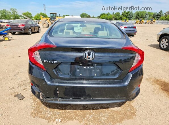 19XFC2F54JE038470 2018 HONDA CIVIC Black უკანა ხედი