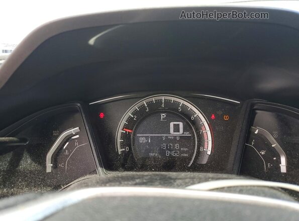 19XFC2F55GE006927 2016 HONDA CIVIC Gray ხელსაწყოთა პანელის ხედი