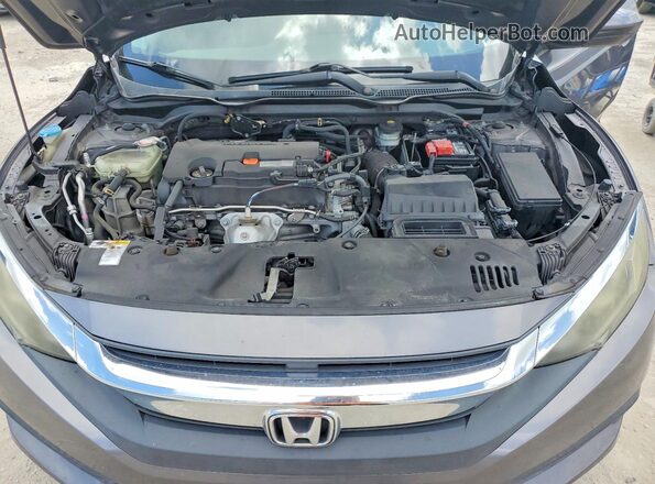 19XFC2F55GE006927 2016 HONDA CIVIC Gray უკანა სალონის ხედი