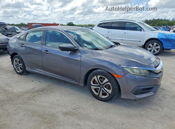 19XFC2F55GE006927 2016 HONDA CIVIC Gray წინა მარჯვენა