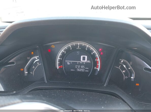 19XFC2F55GE017944 2016 HONDA CIVIC Gray Widok tylnych siedzeń