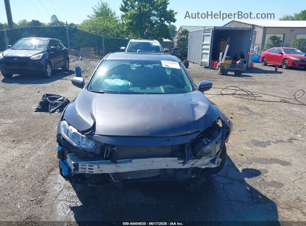 19XFC2F55GE017944 2016 HONDA CIVIC Gray Widok wnętrza z tyłu