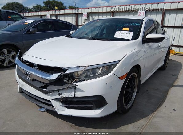 19XFC2F55GE035537 2016 HONDA CIVIC White Vista tres cuartos delantera izquierda
