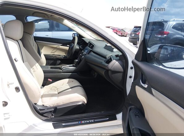 19XFC2F55GE035537 2016 HONDA CIVIC White Vista interior delantera