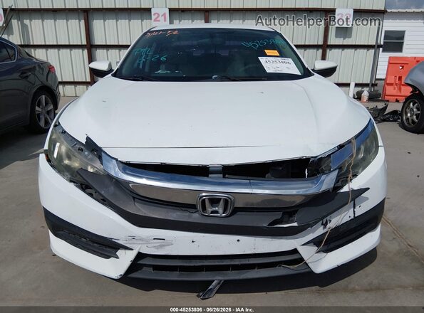 19XFC2F55GE035537 2016 HONDA CIVIC White Vista del cuadro de instrumentos