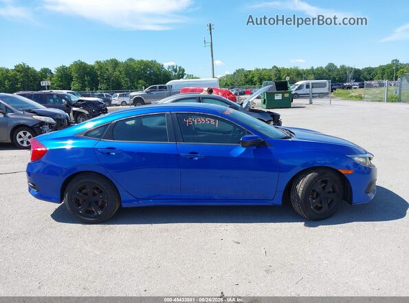 19XFC2F55GE245586 2016 HONDA CIVIC Blue Rear interior view