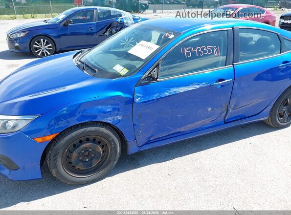 19XFC2F55GE245586 2016 HONDA CIVIC Blue Front view