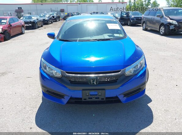 19XFC2F55GE245586 2016 HONDA CIVIC Blue Instrument cluster view