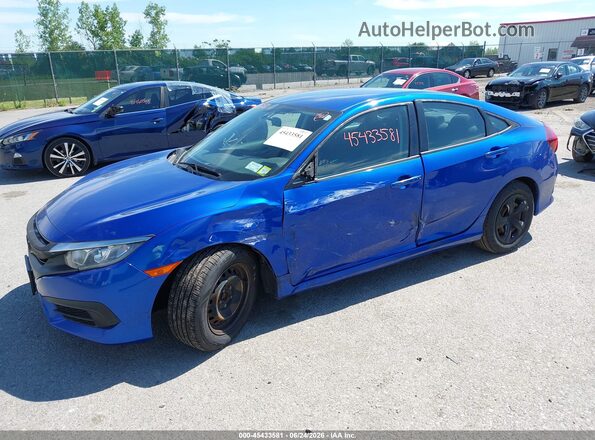 19XFC2F55GE245586 2016 HONDA CIVIC Blue Front left