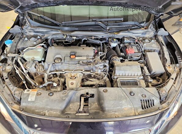 19XFC2F55HE069835 2017 HONDA CIVIC Black Rear interior view