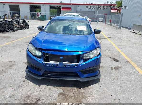 19XFC2F55JE021564 2018 HONDA CIVIC Blue Սարքավորումների վահանակի տեսք