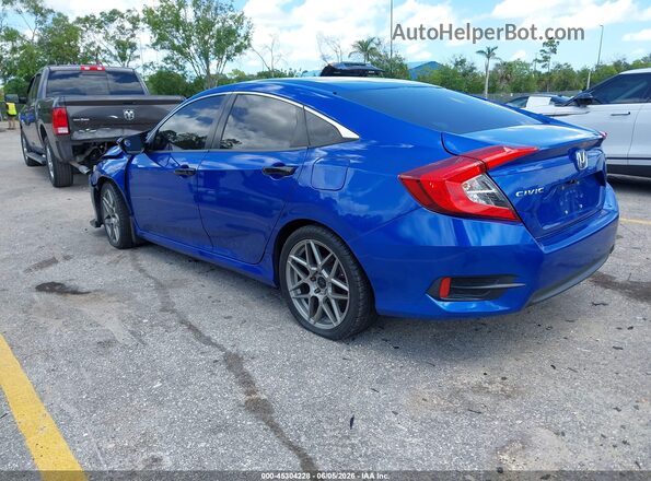 19XFC2F55JE021564 2018 HONDA CIVIC Blue Հետևի ձախ