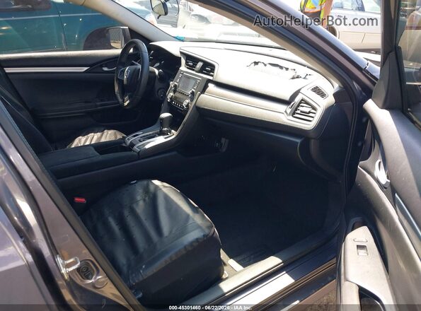 19XFC2F56GE006922 2016 HONDA CIVIC Gray Front interior view