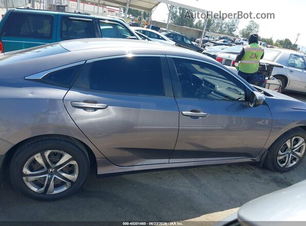 19XFC2F56GE006922 2016 HONDA CIVIC Gray Rear interior view