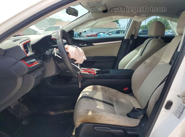 19XFC2F56GE008072 2016 HONDA CIVIC White Widok wnętrza z przodu