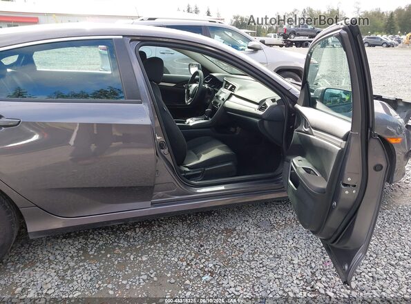 19XFC2F56GE018567 2016 HONDA CIVIC Gray Вид салону спереду