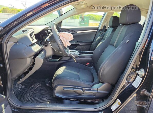 19XFC2F56GE035174 2016 HONDA CIVIC Black წინა სალონის ხედი