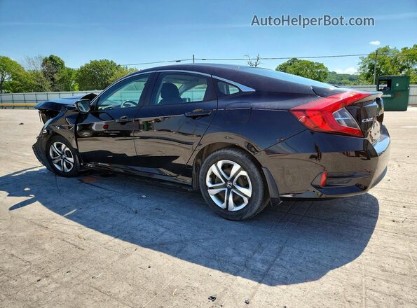19XFC2F56GE035174 2016 HONDA CIVIC Black უკანა მარცხენა