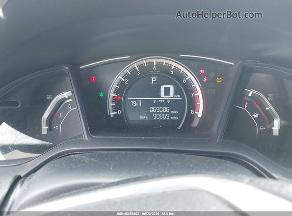 19XFC2F56HE011913 2017 HONDA CIVIC Blue უკანა სავარძლების ხედი