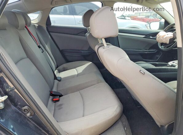 19XFC2F56HE041140 2017 HONDA CIVIC Gray Widok tylnych siedzeń