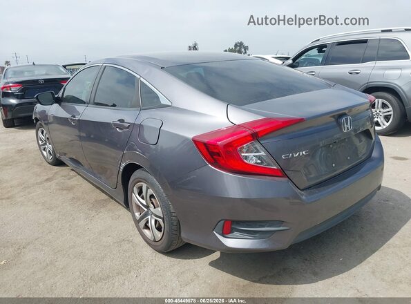 19XFC2F56HE218981 2017 HONDA CIVIC Gray Trasero izquierdo