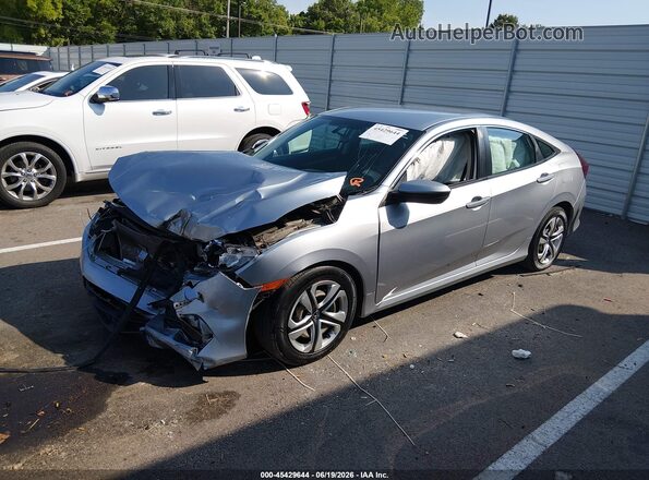 19XFC2F56HE230032 2017 HONDA CIVIC Silver Առջևի ձախ երեք քառորդ տեսարան