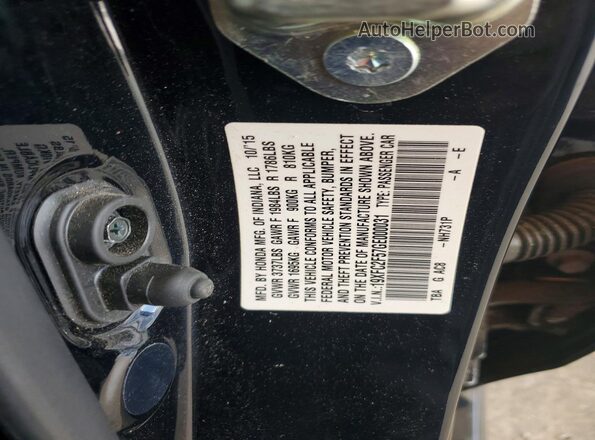 19XFC2F57GE000031 2016 HONDA CIVIC Black 