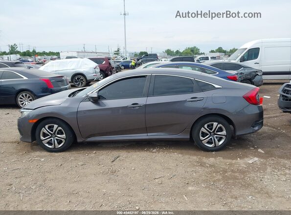 19XFC2F57GE037807 2016 HONDA CIVIC Gray Widok wnętrza 360 stopni