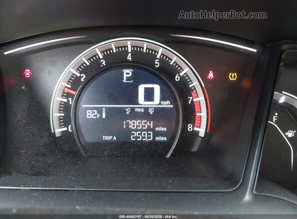 19XFC2F57GE037807 2016 HONDA CIVIC Gray Widok tylnych siedzeń