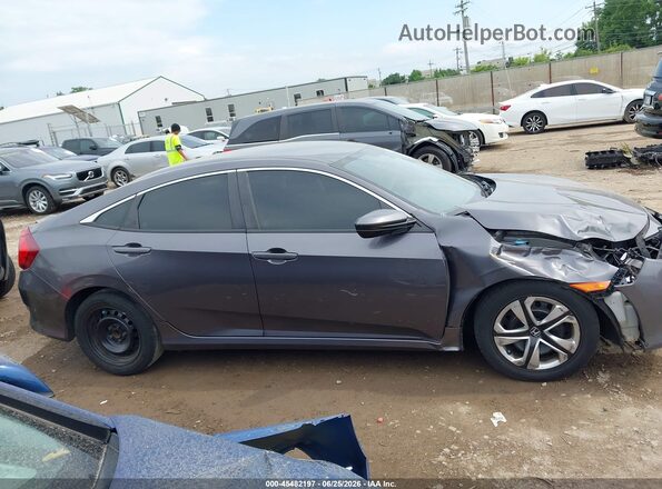 19XFC2F57GE037807 2016 HONDA CIVIC Gray Widok wnętrza z tyłu