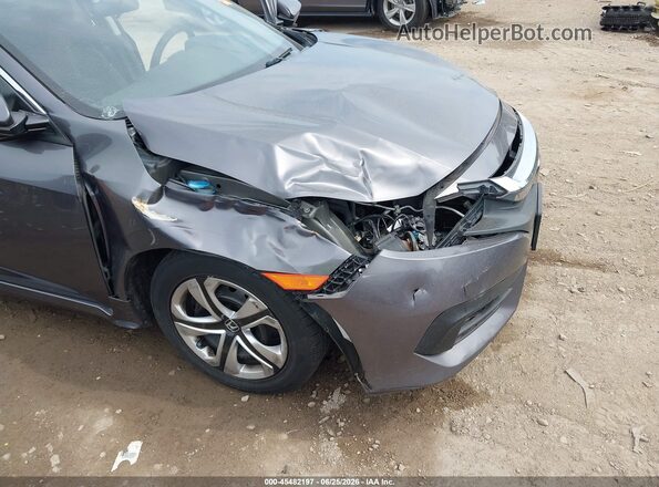 19XFC2F57GE037807 2016 HONDA CIVIC Gray Widok z przodu
