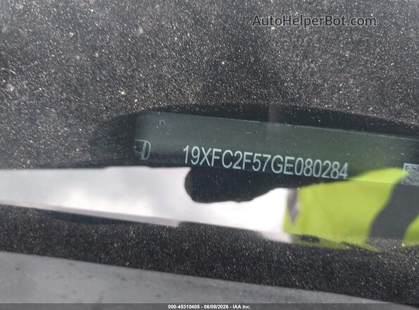 19XFC2F57GE080284 2016 HONDA CIVIC Black 