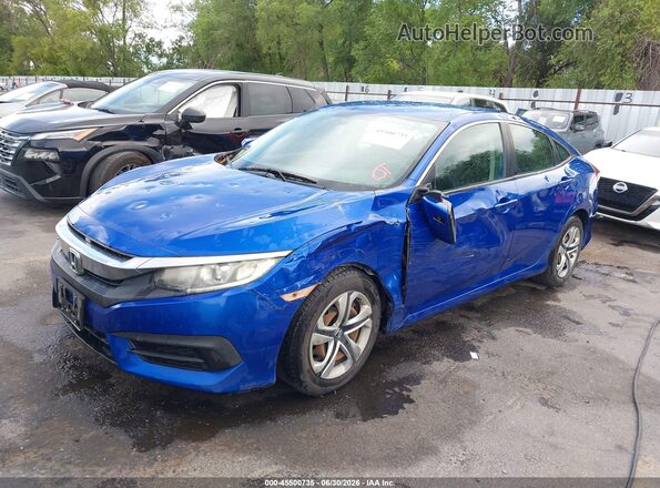 19XFC2F57GE233391 2016 HONDA CIVIC Blue Vista tres cuartos delantera izquierda