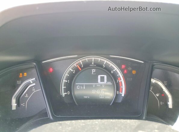 19XFC2F57HE013282 2017 HONDA CIVIC White ხელსაწყოთა პანელის ხედი
