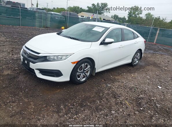 19XFC2F57JE020478 2018 HONDA CIVIC White წინა მარცხენა ხედი სამი მეოთხედიდან