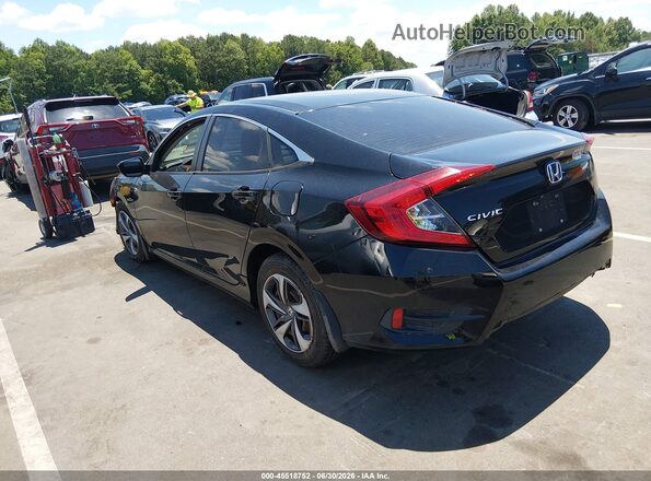 19XFC2F58GE035385 2016 HONDA CIVIC Black Tył lewy