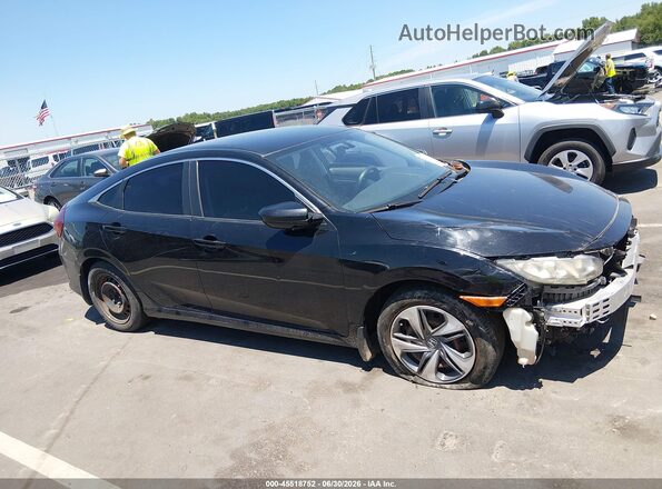 19XFC2F58GE035385 2016 HONDA CIVIC Black Widok wnętrza z tyłu