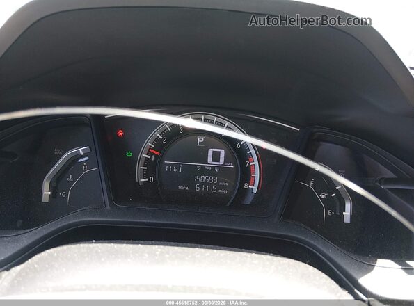 19XFC2F58GE035385 2016 HONDA CIVIC Black Widok tylnych siedzeń