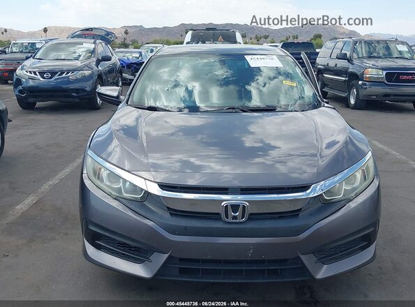 19XFC2F58GE077619 2016 HONDA CIVIC Gray Вид щитка приладів