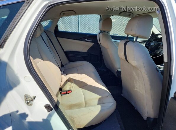 19XFC2F58GE088233 2016 HONDA CIVIC White უკანა სავარძლების ხედი