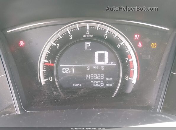 19XFC2F58GE214459 2016 HONDA CIVIC Silver Widok tylnych siedzeń
